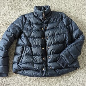 Kit and Ace Navy Down Puffer Jacket Bomber Style Winter Coat S